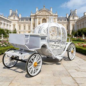 Balkabağı At Arabası Düğün Arabası Lüks Moda Balkabağı Elektrikli At Arabası Dört Tekerlekli - Product Image 1