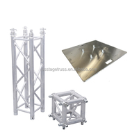 F34 290x290mm Poste de Truss Gaol 3x3M/set, Truss de Aleación de Aluminio con Conexión por Espiga, Truss de Perno, Truss Colgante para LED, Truss para Escenarios de Eventos, Truss para Exhibiciones