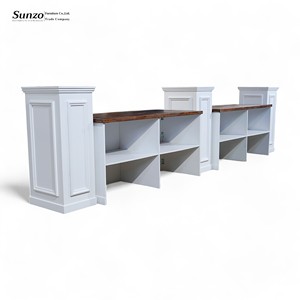 Armoire de bar en bois Bars de mariage <span class=keywords><strong>à</strong></span> <span class=keywords><strong>louer</strong></span> Mobilier d'extérieur Bars d'événement blancs - Product Image 6
