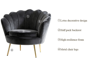 Venta al por mayor <span class=keywords><strong>de</strong></span> sofá <span class=keywords><strong>de</strong></span> terciopelo <span class=keywords><strong>de</strong></span> lujo luz nórdica, sala <span class=keywords><strong>de</strong></span> estar dormitorio cómodo sofá silla moderna tienda <span class=keywords><strong>de</strong></span> ropa Hotel sofá silla - Product Image 5