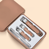 Ensemble de coupe-ongles manucure 4 pièces ensemble de coupe-ongles maison outils de pédicure pour hommes et femmes