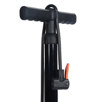 Pompe à air pour vélo multi-usages, légère, portable, adaptateur de valve, pompe à air manuelle sur pied avec base pliable