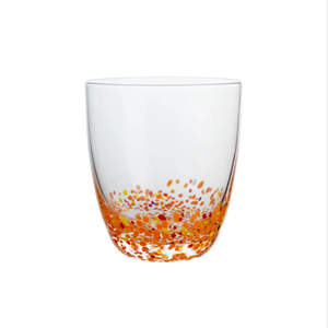 Tazza in vetro soffiato artigianale da 370ml con Design colorato in vetro artigianale unico per bere alla moda - Product Image 1