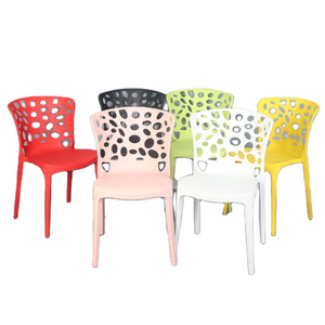 Sillas de comedor Design moderno casa <span class=keywords><strong>cucina</strong></span> all'aperto mobili <span class=keywords><strong>da</strong></span> pranzo Sillas Polipropileno sedia <span class=keywords><strong>in</strong></span> plastica <span class=keywords><strong>resina</strong></span> arancione con foro - Product Image 5