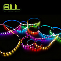Bande LED intelligente Zigzag RGB 1809, flexible, adressable individuellement, 60 LED, DC12V