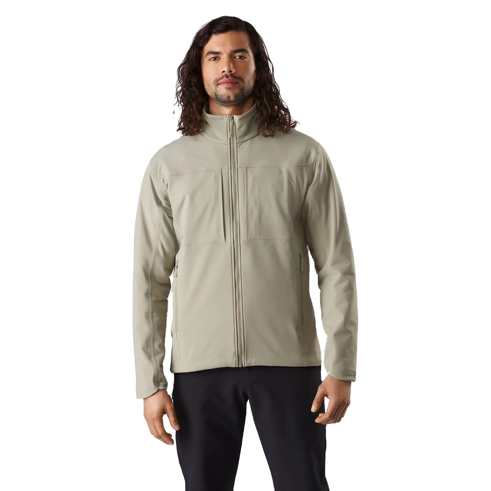 Tùy chỉnh thoáng khí softshell Áo khoác cho nam giới, không thấm nước và Windproof mặc ngoài trời