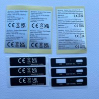 Autocollants personnalisés, étiquettes électroniques, codes-barres, autocollants à données variables, lignes de dos, autocollants synthétiques mats argentés laser PET