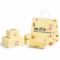 Caja de Papel Desechable Personalizada para Donuts, Soufflé, Cupcakes, Galletas, Pasteles Dulces, Caja de Empaque para Macarons y Postres