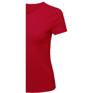 T-shirt personnalisé pour femme, style streetwear, col rond, manches courtes, en coton biologique polaire respirant et écologique, couleur gris uni - Product Image 5