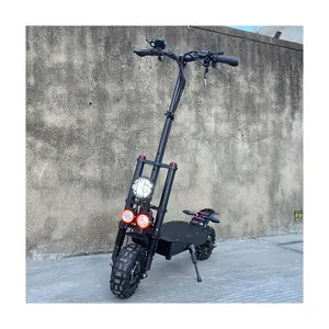 Bonne qualité 5600W gros pneu 60V double moteur 100 km/h haute vitesse pliable adulte scooter électrique tout-terrain