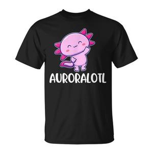T-shirt dal design carino Auroralotl Axolotl per i fan di Aurora - Product Image 1