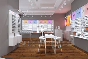 Professionale Nuovo Interni Infissi Negozio di Ottica Occhiali Da Sole di Visualizzazione Negozio di Sistema di Idee di Decorazione Design Ottico Negozio - Product Image 4