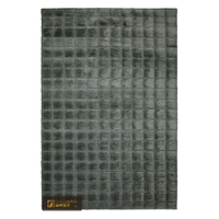 Tapis shaggy de luxe LandScopeTech, 25 mm de hauteur de poils, vert forêt, moelleux, écologique, haute densité, Wilton de Belgique, isolation acoustique