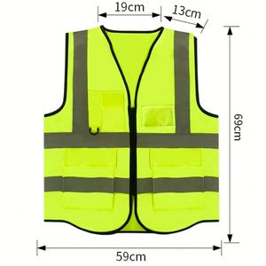 Gilet de sécurité réfléchissant personnalisé imprimé pour les professionnels du sport - Product Image 2