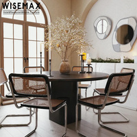 Meubles WISEMAX, style Wabi-sabi, meubles de maison vintage haut de gamme, table à manger ronde en bois, table de restaurant pour appartement, villa