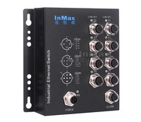 Fabricante InMax, Switch M12, Rohs, Gigabit Lan, Metro, Sistema de Seguridad CCTV, Cámara IP para Vehículos, En50155, Ethernet Industrial, Ferrocarril