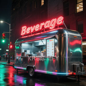 Nouveau Food Truck Mobile 2025 en Acier Inoxydable pour Café, Hot-dogs, BBQ, Pizza et Cuisine Mobile - Product Image 2