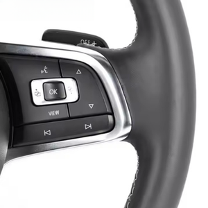 Volant en cuir perforé personnalisé pour Volkswagen VW <span class=keywords><strong>Golf</strong></span> 5 <span class=keywords><strong>Golf</strong></span> 7 MK6 MK7 MK8 Jetta Passat B8 Polo Tiguan <span class=keywords><strong>GT</strong></span> GTR - Product Image 6