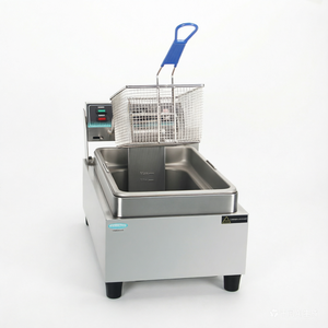 <span class=keywords><strong>Friteuse</strong></span> électrique commerciale à <span class=keywords><strong>induction</strong></span> en acier inoxydable avec contrôle précis de la température - Product Image 4