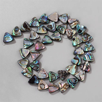 13mm Triangle naturel coquille d'ormeau perles en vrac nacre plat Triangle coquille perles breloque pour les résultats de fabrication de bijoux à bricoler soi-même