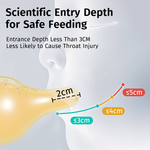 Seringue d'Injection Orale pour Bébé Nouveau-né FOPPEN 0-12 Mois Sans BPA Débit Moyen Anti-Étouffement pour Médicaments Liquides - Product Image 5