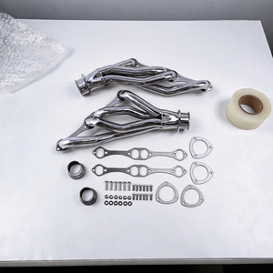 Collecteur d'échappement SBC en acier inoxydable LK Racing compatible avec Chevy <span class=keywords><strong>Nova</strong></span> SS 1962-1979 Impala Caprice Bel Air V8 Performance - Product Image 5