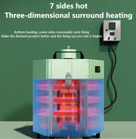 Horno Eléctrico, Horno de Fusión, Proceso de Calentamiento de Siete Lados para la Cocción de Cerámica