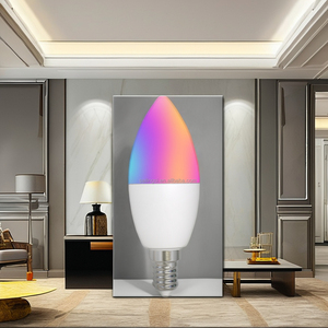 Wifi thông minh E14 dẫn nến ánh sáng bóng đèn 5W rgbcct 2200-6500K điện Alexa Google điều khiển bằng giọng nói Android hoạt động thanh nhựa nhà - Product Image 3