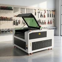 Machine de gravure/découpe laser CO2 TZ-1390 avec contrôleur Ruida, haute précision, refroidissement par eau, CNC, pour matériaux non métalliques, métal, bois, papier, MDF