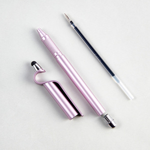 Bán Buôn Biểu Tượng Tùy Chỉnh Mực Đen Gel Bút Trung Quốc Nhà Sản Xuất Củ<span class=keywords><strong>a</strong></span> Bút Bi Cho Stylus Người Giữ Điện Thoại Khuyến Mãi - Product Image 4