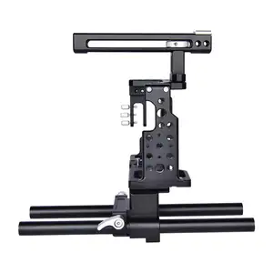 EF-CA7 Aluminium Digital SLR Kamera Kit Kandang dengan Rod Film Peralatan Shooting Kit