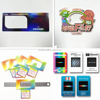 Lunettes 3D polarisées à effet de diffraction, Verre plastique VR à effet spécial, Carte de vœux, Étiquette volante, Carte postale à grille de décodage, Cigarettes