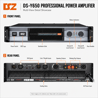 Amplificateur de puissance professionnel 2 canaux classe D, montage en rack 2U, amplificateur audio stéréo 2*650W