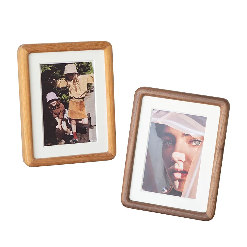 Customizable cheap european style table desk arrange a4 a3 simple children wood photo frame