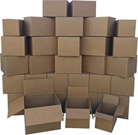Boîte en carton ondulé auto-assemblante, durable et recyclable, kit de boîtes plates, petites et moyennes tailles assorties, emballage cosmétique