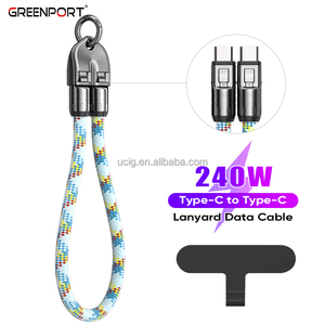 Pd240w dây cáp điện thoại 30cm | điện thoại chống thả dây đeo cổ tay 5A Sạc nhanh 2 trong 1 loại C Cáp - Product Image 2