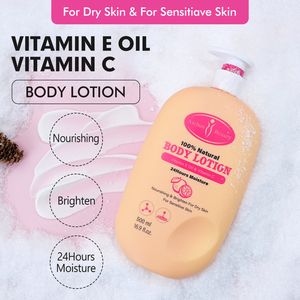 Crème Corporelle Hydratante et Éclaircissante à la Vitamine E et Vitamine C pour Peaux Sèches – Essentielle Printemps-Été – Marque Blanche - Product Image 3