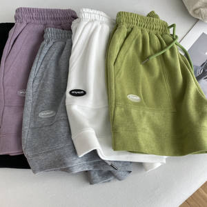 Shorts de sport décontractés taille haute pour femmes, nouvelle version coréenne, coupe ample à jambe large avec cordon de serrage, vente en gros - Product Image 1