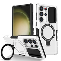 Coque de téléphone Funda Celulare antichoc complète avec support d'anneau couverture de téléphone magnétique pour Samsung S25 Edge S24 Plus S23 S22