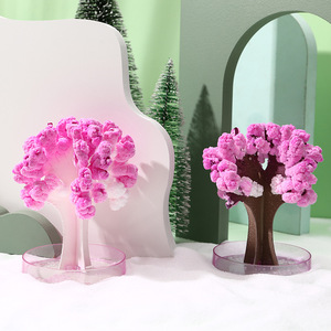 Paper <b>Tree</b> Blooming 15cm <b>Plastic</b> Card Desktop Science Experiment Toy For Children - Product Image 1