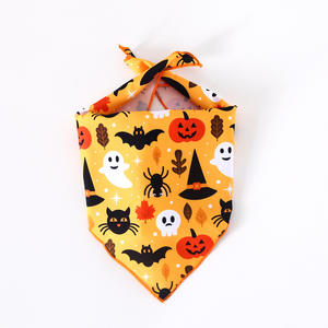 Animal de compagnie chat <span class=keywords><strong>chien</strong></span> imprimer noël Halloween fête triangle bavoir écharpe décorative mignon broche serviette - Product Image 6