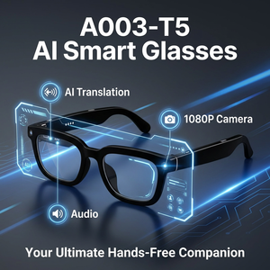 Gafas Inteligentes Temkong con IA, Cámara HD 1080P, Captura de Video y Fotos, Traducción en Tiempo Real, Grabación, Asistente IA, <span class=keywords><strong>Audio</strong></span> de Oreja Abierta - Product Image 3