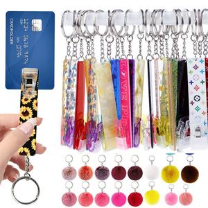 Wholesale Bling ATM Credit Card Grabbers Keychain Card <b>Pullers</b> Acrylic Debit Card Grabber for Long Nails Design - Product Image 3