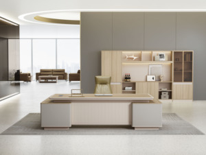 Mobilier de bureau moderne: table de bureau secrétaire élégante, idéale pour les gestionnaires et les cadres à la recherche d'un espace de travail élégant - Product Image 5