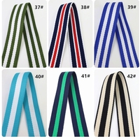Sangle rayée en polyester 100 % écologique, entrelacée, 20/25/32/38/50 mm, 1 pouce, colorée, pour porte-clés, vêtements, sacs et chaussures
