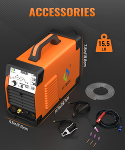 เครื่องเชื่อมอะลูมิเนียม250Amp แบบทิกด HBT250P แบบพกพาเครื่องเชื่อมแบบทิกลัมแบบอะลูมิเนียม - Product Image 4