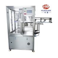 Machine de remplissage et de bouchage automatique de sachets à double bec, de haute précision, pour boissons et shampoings