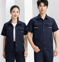 Vêtements de travail personnalisés à haute visibilité, respirants, en coton, à manches courtes, unisexes, certifiés CE, vêtements de protection du travail