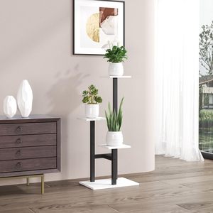 <span class=keywords><strong>Balcon</strong></span> d'angle <span class=keywords><strong>de</strong></span> jardin Salon Étagères à pots <span class=keywords><strong>de</strong></span> fleurs à plusieurs niveaux Porte-plantes 3 niveaux Étagère en métal et bois pour plantes multiples - Product Image 6