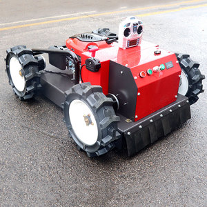 RC <b>Tracked</b> Lawn <b>Mower</b> Gasoline Engine Rotary Blade Adjustable Cutting Height 20cm Width Brush Cutter Hillside DIY Industrial - Product Image 4